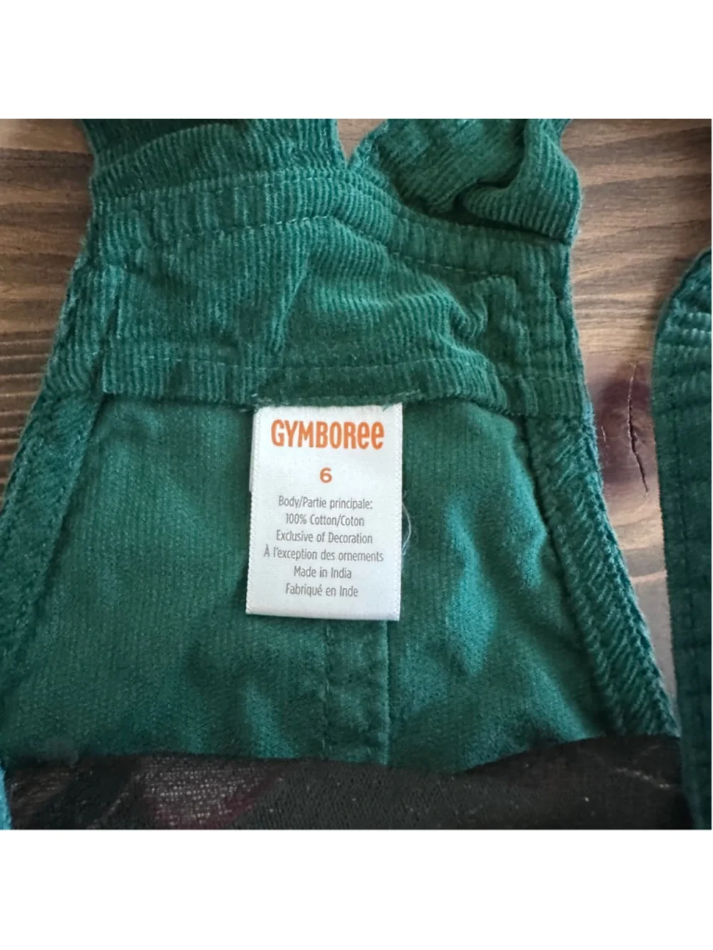 Gymboree Reindeer Dress Girls 6 Green Corduroy Christmas